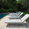 PURPLE LEAF Patio Chaise Lounge Outdoor Set of 2 with Cushion Aluminum Tanning Chair Lounge Adjustable Reclining Set