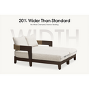 PURPLE LEAF Outdoor daybed Wider Chaise Lounge with Cushion and Pillow