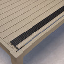 PURPLE LEAF Caesar Solar Louvered Pergola with LED Strip Lights and Control Panel Aluminum Outdoor Pergola with Adjustable Roof for Patio Deck Garden Yard Champagne