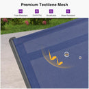 PURPLE LEAF Outdoor Chaise Lounge with Wheels Patio Lounge Chair Recliner