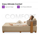 PURPLE LEAF Outdoor Daybed for Patio,  Poolside Chaise Lounge Bed with Cushion, Olefin Blend Fabric, Aluminum Frame Sunbed with Side Table for Deck and Backyard