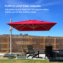 PURPLE LEAF White Outdoor Patio Umbrella Economical Large Patio Umbrellas