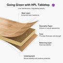 Clearance-PURPLE LEAF Patio Dining Set Cushions Wicker Chairs and Cylindrical Leg Dining Table