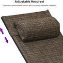 PURPLE LEAF Outdoor Chaise Lounge Chair  Patio Pool Lounger Bronze Aluminum Chairs with Side Table Adjustable Tanning Recliner for Outside Backyard Yard Deck Balcony Beach