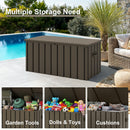 PURPLE LEAF Outdoor Deck Box Waterproof Lockable Storage Box Container with Lid Deck Organization for Patio Cushions Side Table Pool Accessories Garden Tools