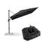 PURPLE LEAF Affordable Patio Umbrella Square and Rectangular Cantilever Umbrella