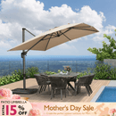 PURPLE LEAF Patio Outdoor Large Umbrella Square and Rectangular Cantilever Yard Sun Umbrellas