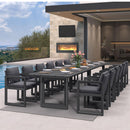 PURPLE LEAF Caesar Outdoor Dining Set Aluminum Luxury Patio Furniture Table and Chairs Set with Olifen Removable Thick Cushion and Pillow Patio Dining Sets for Garden Deck