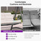 PURPLE LEAF Outdoor Deluxe Modern Swing Chairs with PVC Canopy, Swing for Patio Gadern Porch, Solar LED Light and Cushions Included