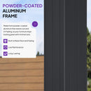 PURPLE LEAF Premium Wall-Mounted Lean to Gazebo with Galvanized Steel Roof for Outdoor Living