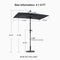 PURPLE LEAF Crank and Tilt Table Umbrella Outdoor Patio Market Umbrella with Visible Hand Crank System