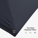 PURPLE LEAF 10ft Cantilever Patio Umbrella with LED Lights, 360° Swivel and Tilt