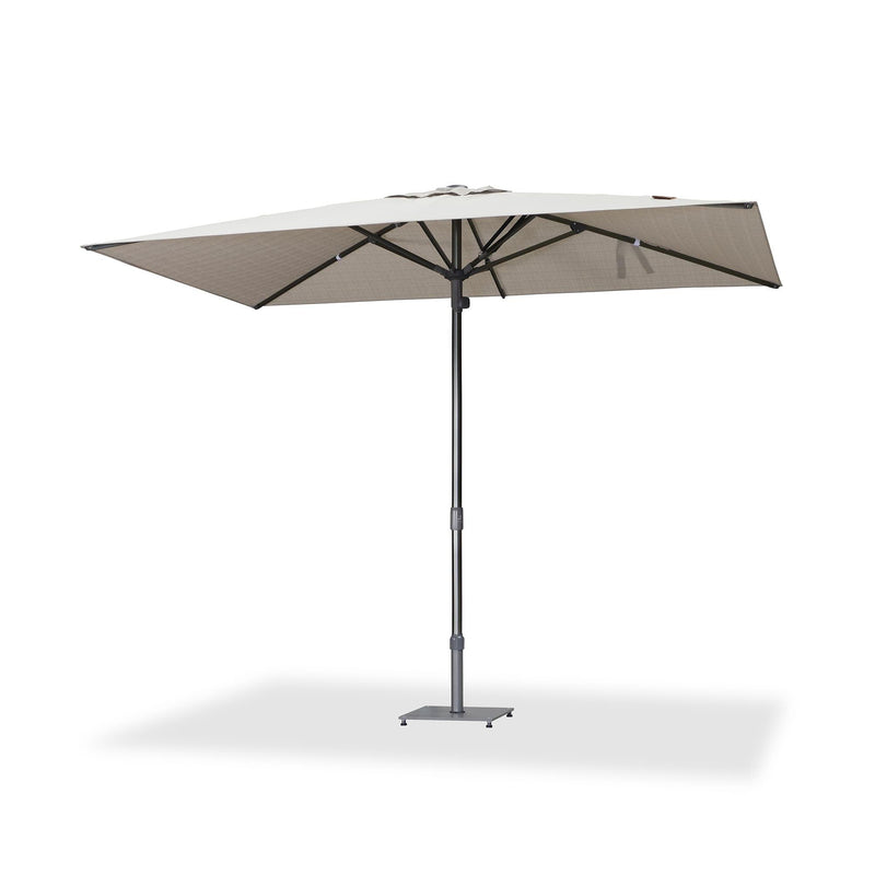 PURPLE LEAF Patio Market Table Umbrella with Semi-Automatic Opening Function