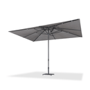 PURPLE LEAF Semi-Auto Outdoor Market Table Umbrella with Heavy-Duty Fabric