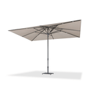 PURPLE LEAF Semi-Auto Outdoor Market Table Umbrella with Heavy-Duty Fabric