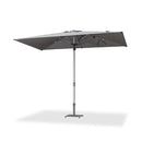 PURPLE LEAF Patio Market Table Umbrella with Semi-Automatic Opening Function