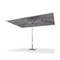 PURPLE LEAF Semi-Auto Outdoor Market Table Umbrella with Heavy-Duty Fabric