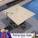 PURPLE LEAF Patio Outdoor Large Umbrella Square and Rectangular Cantilever Yard Sun Umbrellas