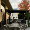 PURPLE LEAF Caesar Outdoor Louvered Pergola Patio Sun Shade Shelter with Adjustable Hardtop Patio Pergola Grey