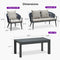 PURPLE LEAF Buler 4/8 Pieces Modern Patio Conversation Set with Rattan Chairs and Coffee Table Sofa for Poolside