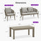 PURPLE LEAF Buler 4/8 Pieces Modern Patio Conversation Set with Rattan Chairs and Coffee Table Sofa for Poolside