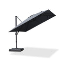 PURPLE LEAF Stepless Tilt Cantilever Umbrella Affordable Outdoor Patio Umbrella