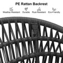 PURPLE LEAF Outdoor Dining Set Rattan Dining Chairs and Table for Garden Patio