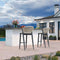 PURPLE LEAF Counter Height Bar Stool Set of 2 Outdoor Stool Chair with Footrest Patio Bar Height Stools Rattan Barstools for Outdoor or Indoor
