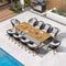 PURPLE LEAF Patio Dining Set for Garden Deck Wicker Table and Chairs Set