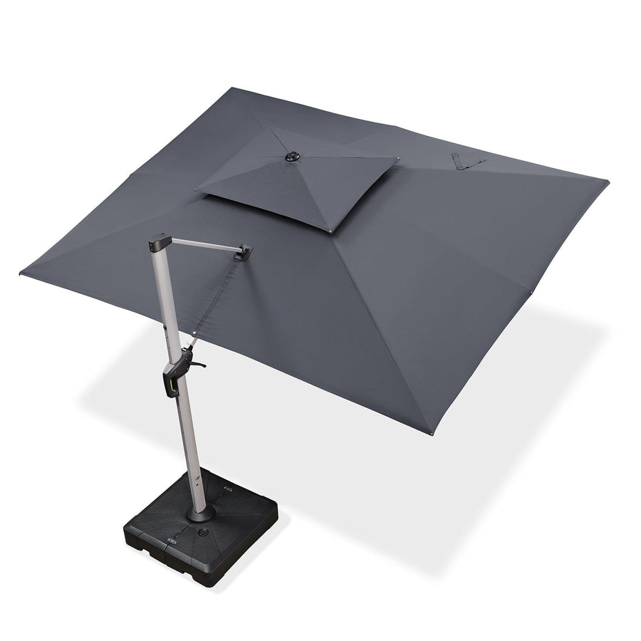rectangular patio umbrella with bronze frame