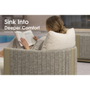 PURPLE LEAF Outdoor Chaise Lounge with 11'' Plush Cushion