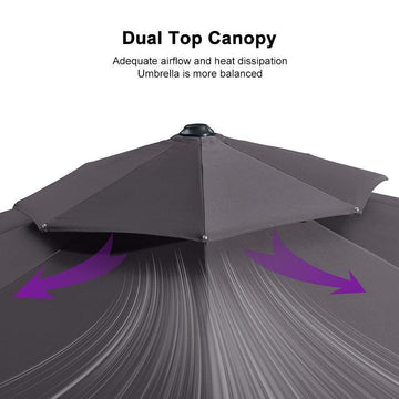 coolaroo 12 ft. round cantilever patio umbrella Round Cantilever Umbrella | Outdoor Shade