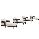 PURPLE LEAF Outdoor daybed Wider Chaise Lounge with Cushion and Pillow