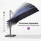 PURPLE LEAF Patio Cantilever Umbrella with Aluminum Offset Hanging for Pool Garden Deck