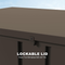 PURPLE LEAF Outdoor Deck Box Waterproof Lockable Storage Box Container with Lid Deck Organization for Patio Cushions Side Table Pool Accessories Garden Tools