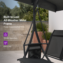 PURPLE LEAF Outdoor Swing Chair Patio Porch Swing - Barcelona Series