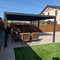 PURPLE LEAF Louvered Pergola Outdoor Aluminum Pergola with Adjustable Roof for Deck Backyard Garden Hardtop Gazebo