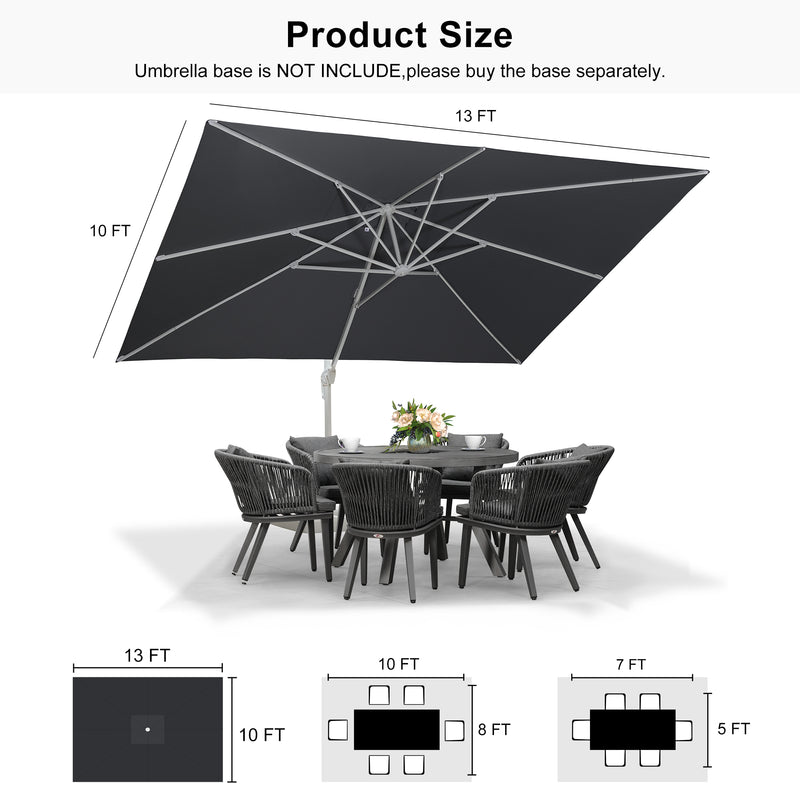 PURPLE LEAF White Outdoor Patio Umbrella Economical Large Patio Umbrellas