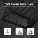 PURPLE LEAF White Gazebo for Modern Backyard Double Galvanized Steel Roof Awning and Upgrade Curtain Reinforcement Support Rods
