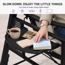 PURPLE LEAF 3-Seat Porch Swing Outdoor w/Cushion & Adjustable Canopy