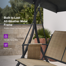 PURPLE LEAF Outdoor Swing Chair Patio Porch Swing - Barcelona Series