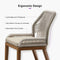 Modern ergonomic patio chair with woven back, comfortable backrest, and removable cushion.