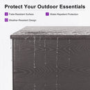 PURPLE LEAF Outdoor Deck Box Waterproof Storage Box Container with Lid Deck Organization for Patio Cushions Side Table Pool Accessories Garden Tools