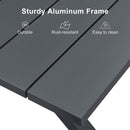 PURPLE LEAF 7/9/11 Pieces Patio Dining Set with Weather-Resistant Dining Table and Chairs Wicker Patio Table Set with Comfortable Cushion for Deck, Garden, Kitchen, Grey