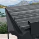 PURPLE LEAF  Outdoor Wall Mounted Hardtop Gazebo Metal Roof Patio Cover with Drainage System Outdoor Living Shelter for Backyard Lounge