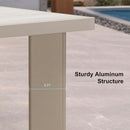 PURPLE LEAF 7/9/11 Pieces Patio Dining Set with Sunbrella Cushions All-Weather Wicker Patio Table and Chairs for Deck, Garden