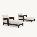PURPLE LEAF Outdoor daybed Wider Chaise Lounge with Cushion and Pillow