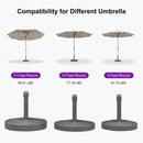 PURPLE LEAF Open Box Market Umbrella Table Umbrella Base ZY04BS-ATSN