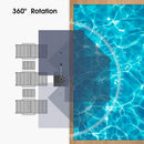 PURPLE LEAF 10x10ft cantilever umbrella 360 rotation for outdoor patio and pool.