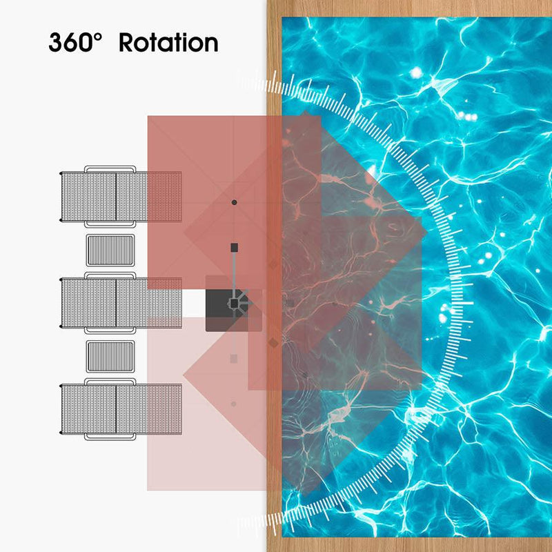 PURPLE LEAF Large Square Patio Cantilever Umbrella With Base for Garden Pool Porch